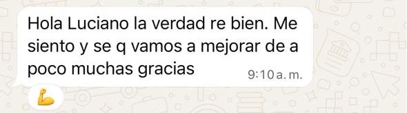 Mensaje de Martín